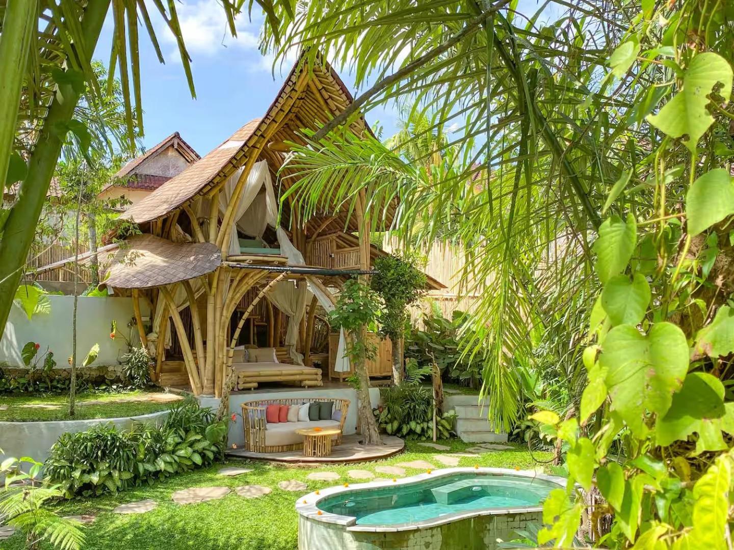 Wahem Eco Bamboo - Magical Bamboo House Ubud Bali Villa Dış mekan fotoğraf